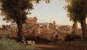 Jean Baptiste Camille  Corot Farnese Gardens Sweden oil painting artist